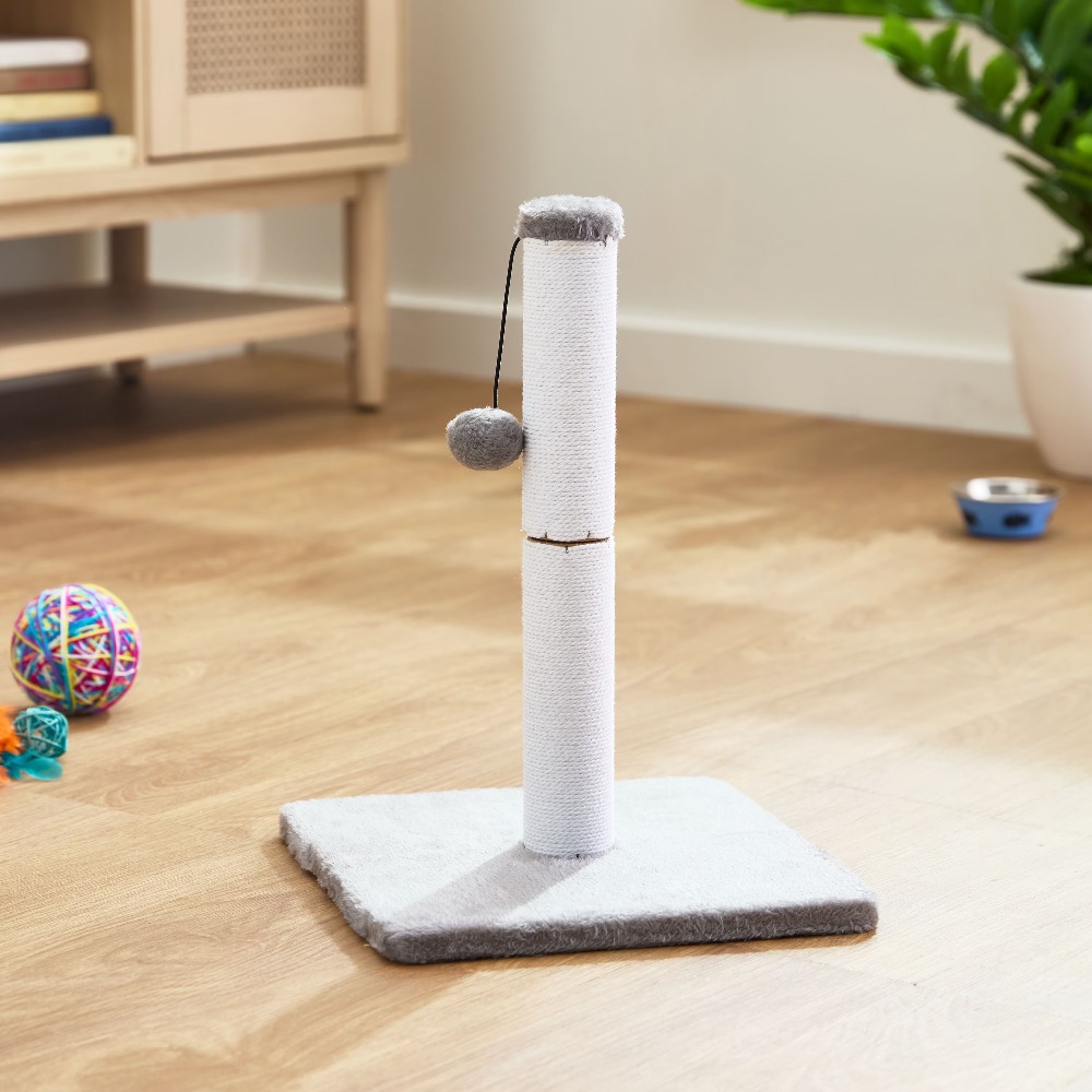 Cat Scratching Post - Katzen-Kratzbaum mit hängendem Ball und Baumwollseil