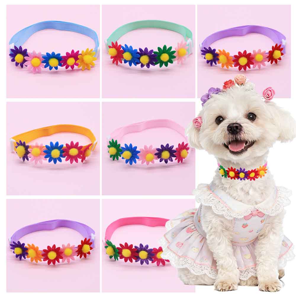 Pet Supplies Coupon - 50 Stück bunte Hundeschleifen, Blumen-Accessoires für