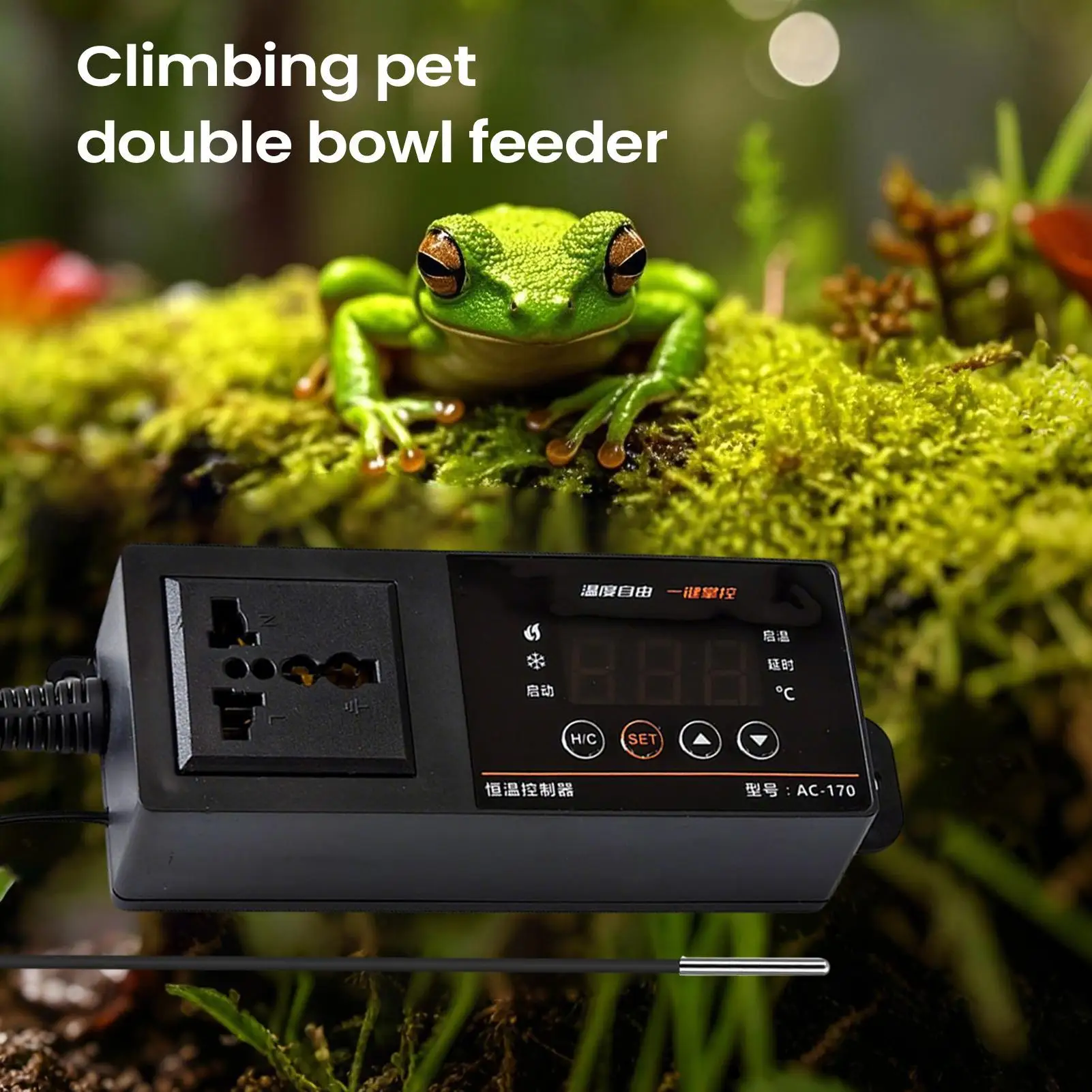 Pet Supplies Uk - Thermostat für Reptilien-Terrarium, LED-Anzeige, digitales Haustierzubehör