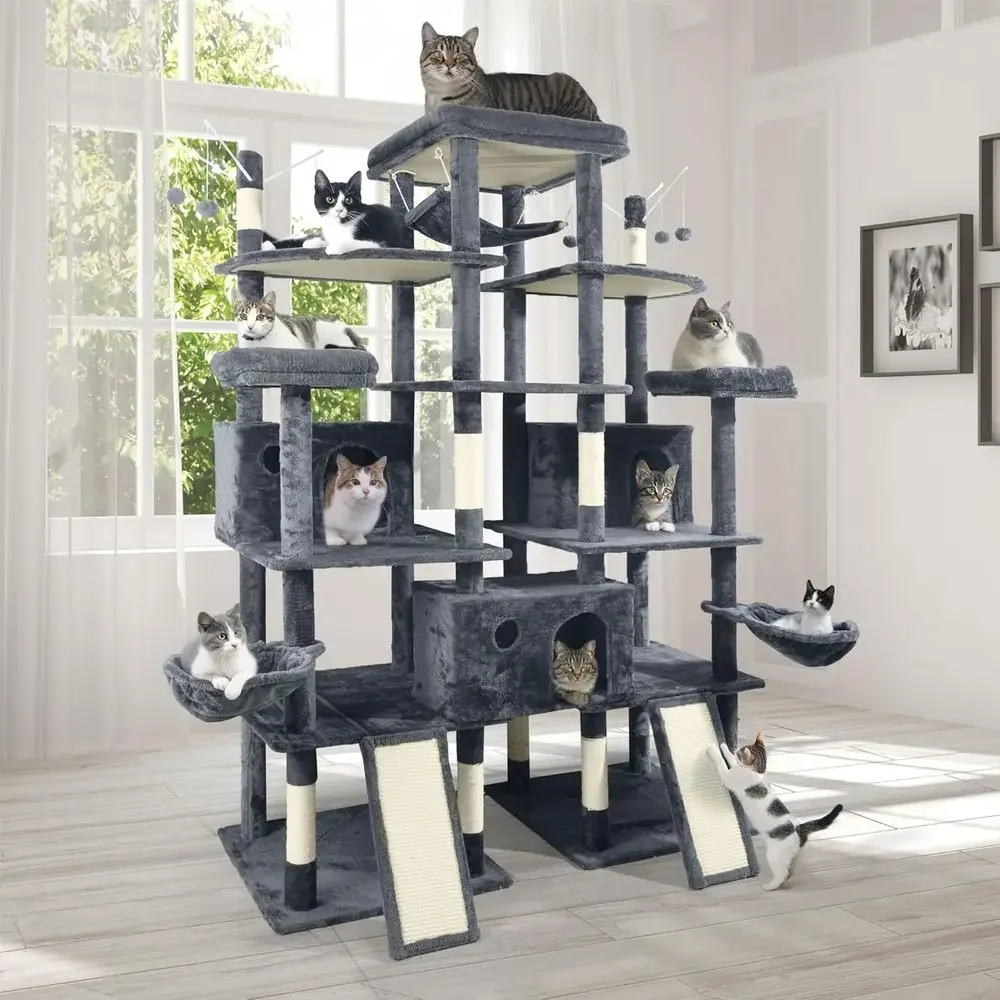 Cat Scratching Post - 80 Zoll hoher Katzenturm für große