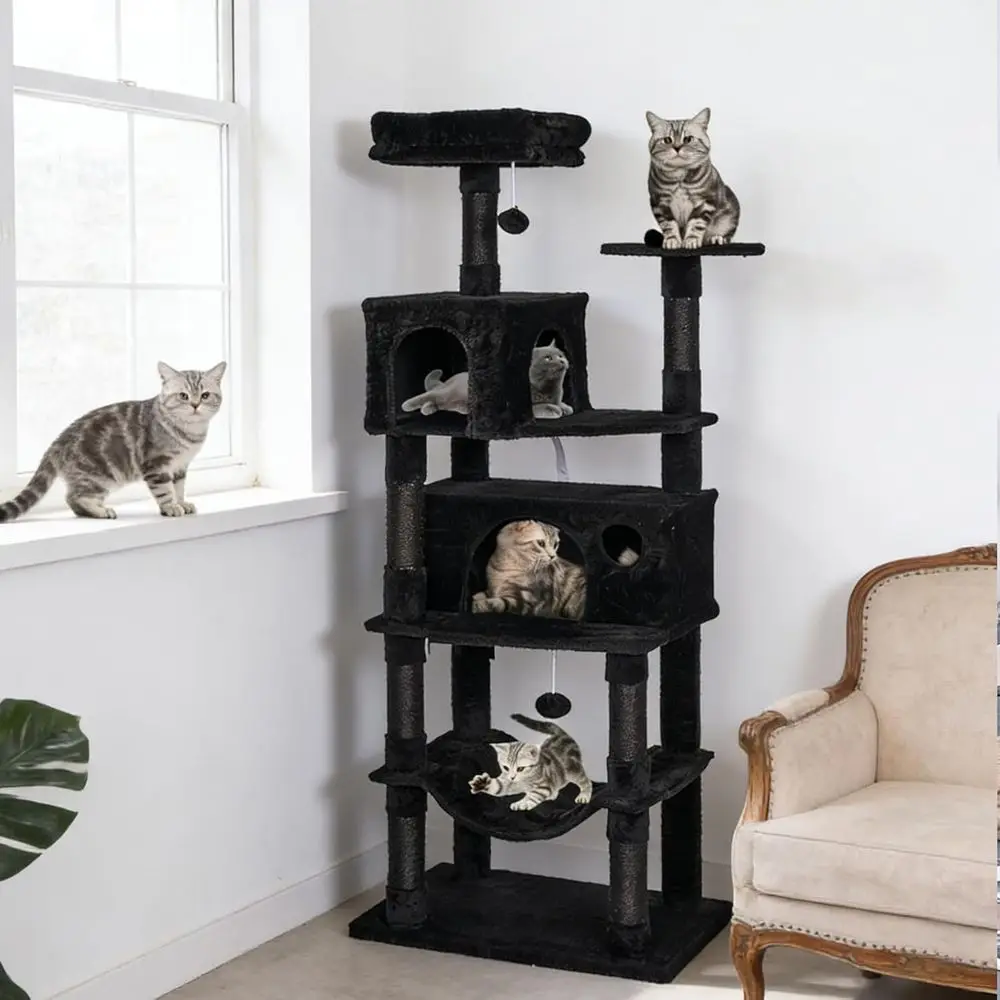 Cat Scratching Post - 67-stöckiger XL-Katzenturm für große Hauskatzen mit