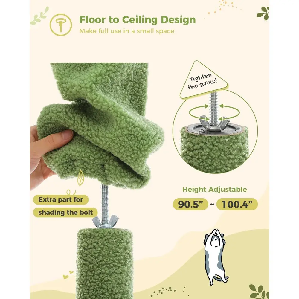Verstellbarer Hoher Katzenbaum – Cat Scratching Post Bewertung und Preis
