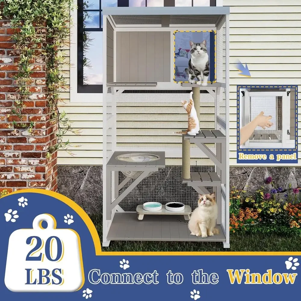 Outdoor-Katzengehege mit Räder – Cat Scratching Post Bewertung und Preis