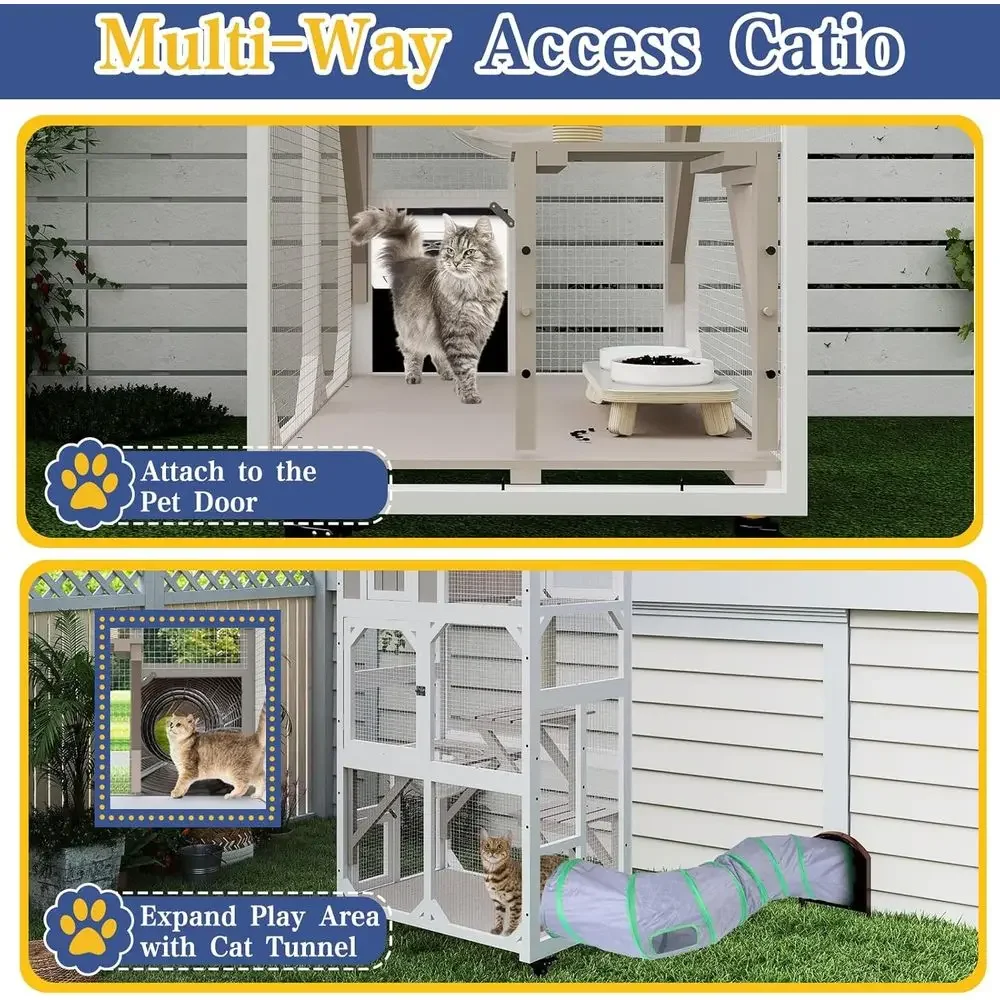 Outdoor-Katzengehege mit Räder – Cat Scratching Post Bewertung und Preis