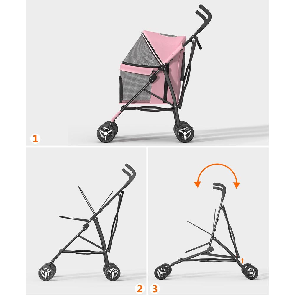 4-Rad-Haustierbuggy für kleine – Pet Stroller Carrier Bewertung und Preis