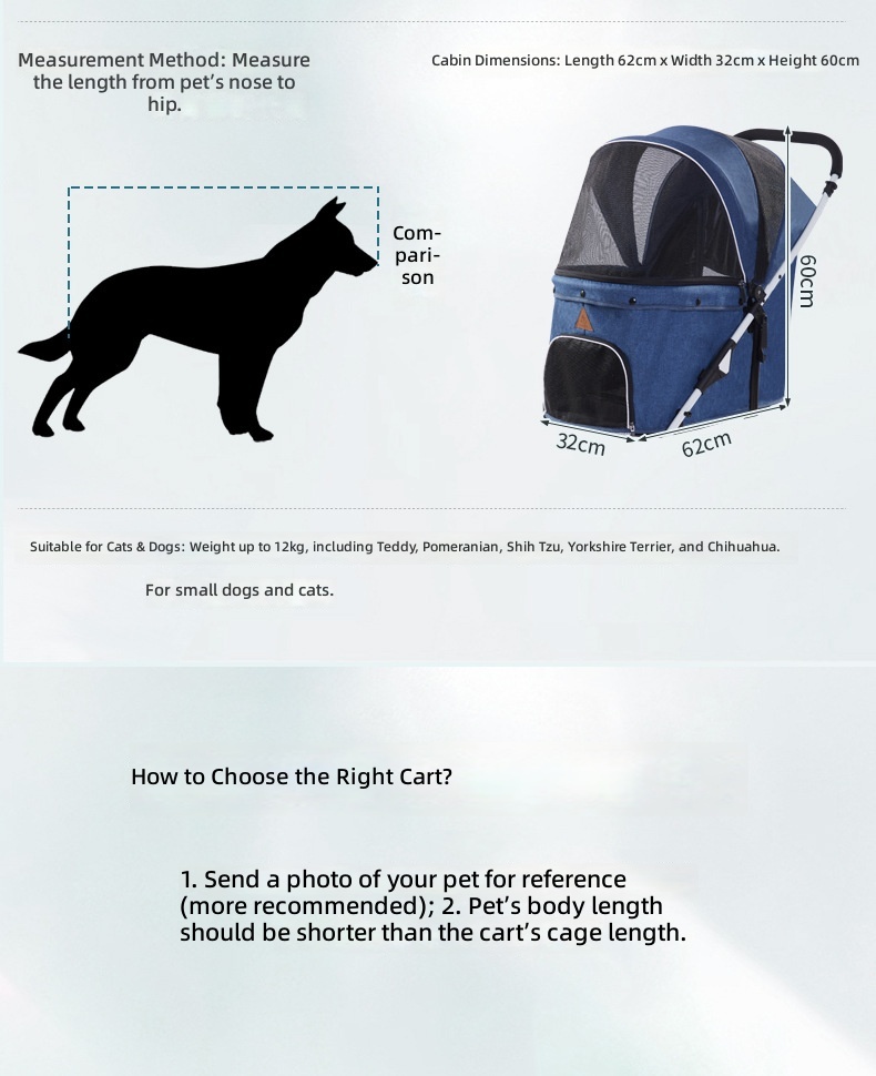 Leichter Faltbarer Haustier-Ki – Pet Stroller Carrier Bewertung und Preis