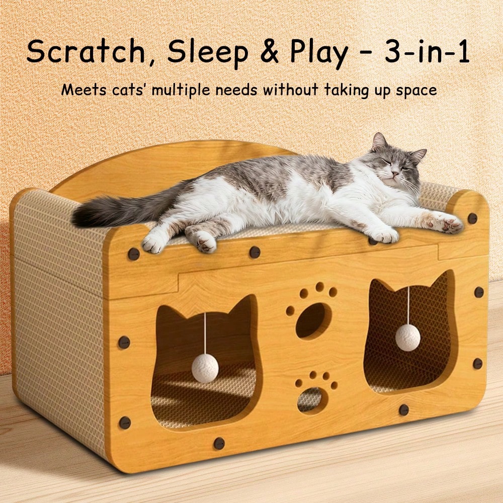 Luxuriöses Doppelstöckiges Kat – Cat Scratching Post Bewertung und Preis