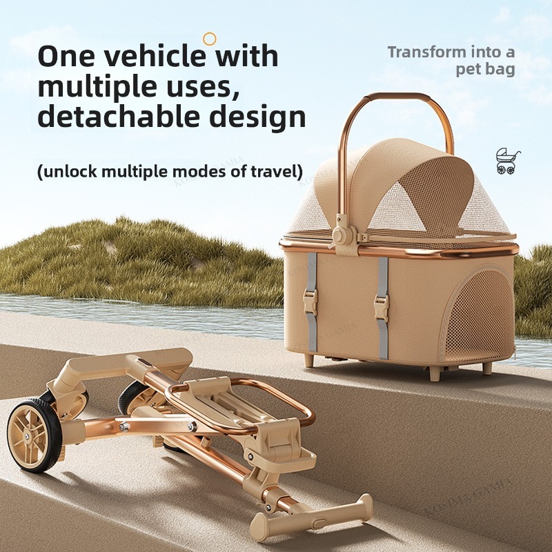 Neuer Trennbarer Haustier-Kind – Pet Stroller Carrier Bewertung und Preis