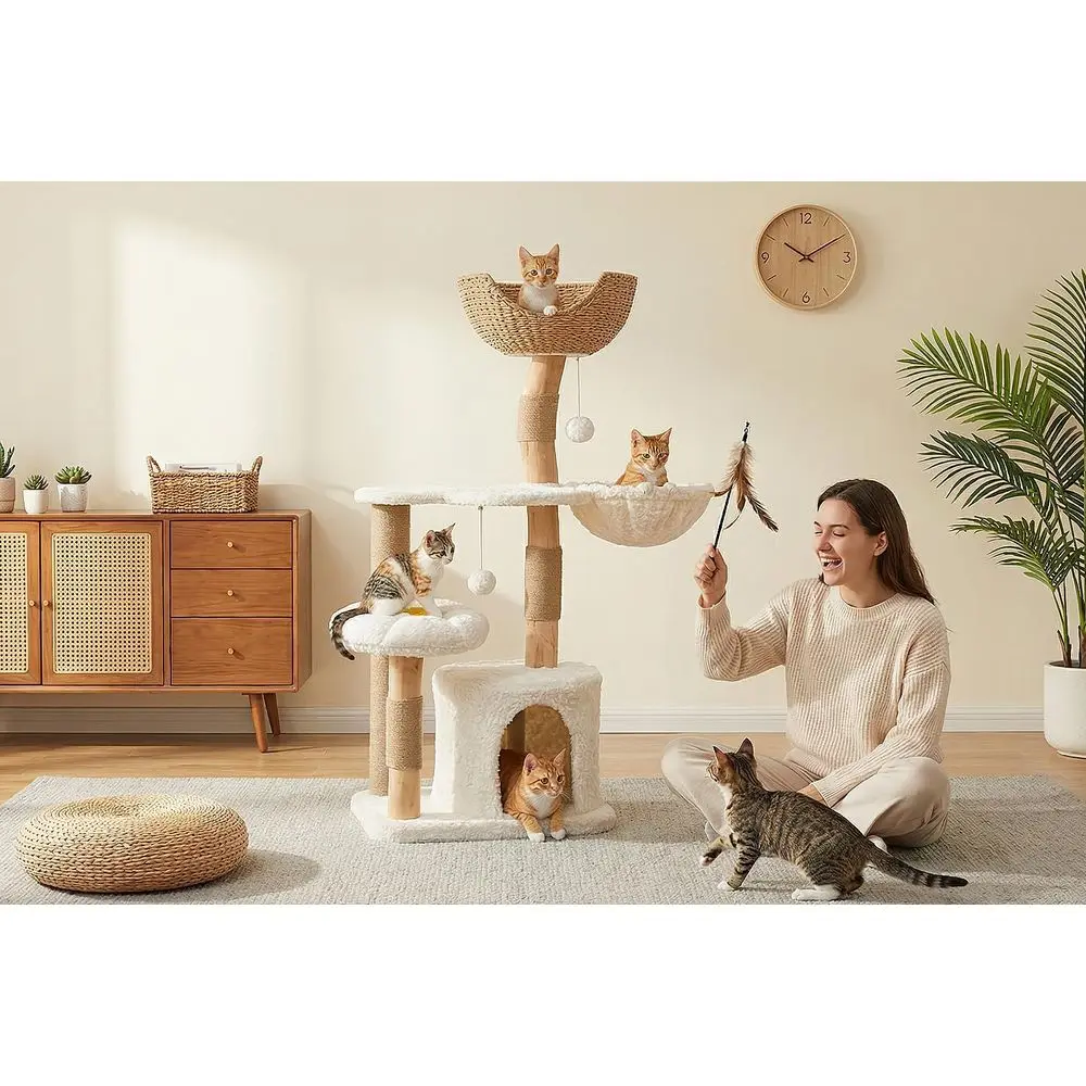 48,5 cm Großer Massivholz-Katz – Cat Scratching Post Bewertung und Preis