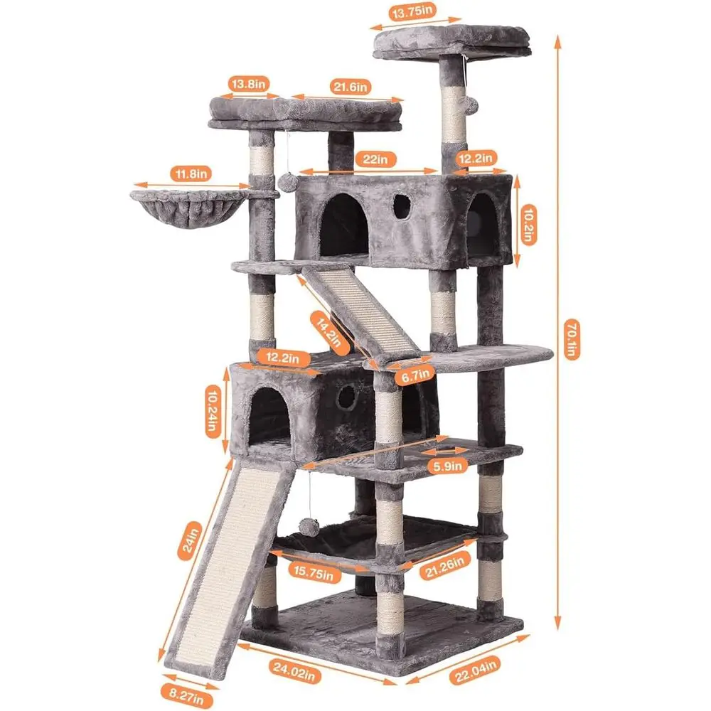 Mehrstöckiger 70,1-Zoll-Kratzb – Cat Scratching Post Bewertung und Preis
