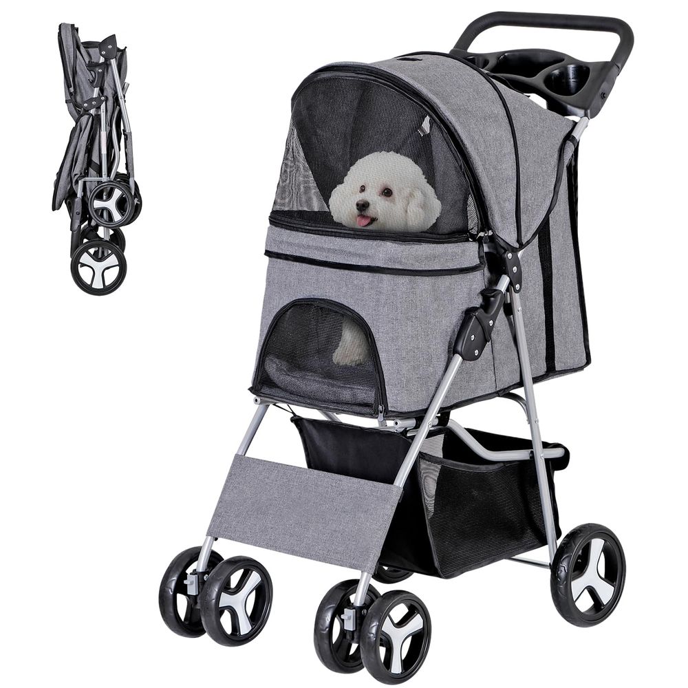 Haustier-Kinderwagen, Katzen-/ – Pet Stroller Carrier Bewertung und Preis