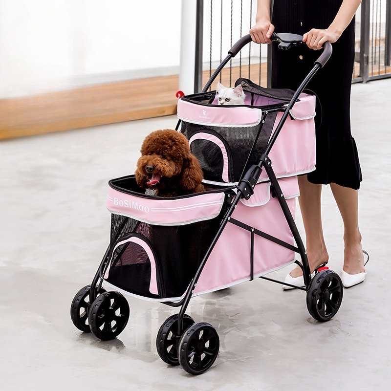 Tragbarer doppelschichtiger Ha – Pet Stroller Carrier Bewertung und Preis
