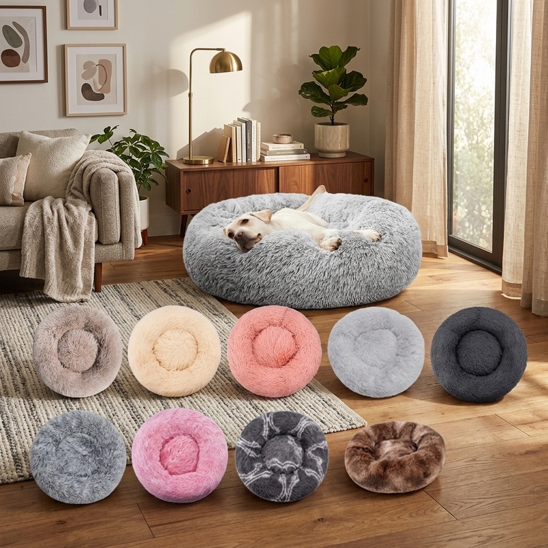 Rundes Plüsch-Hundebett Winter – Calming Dog Bed Bewertung und Preis