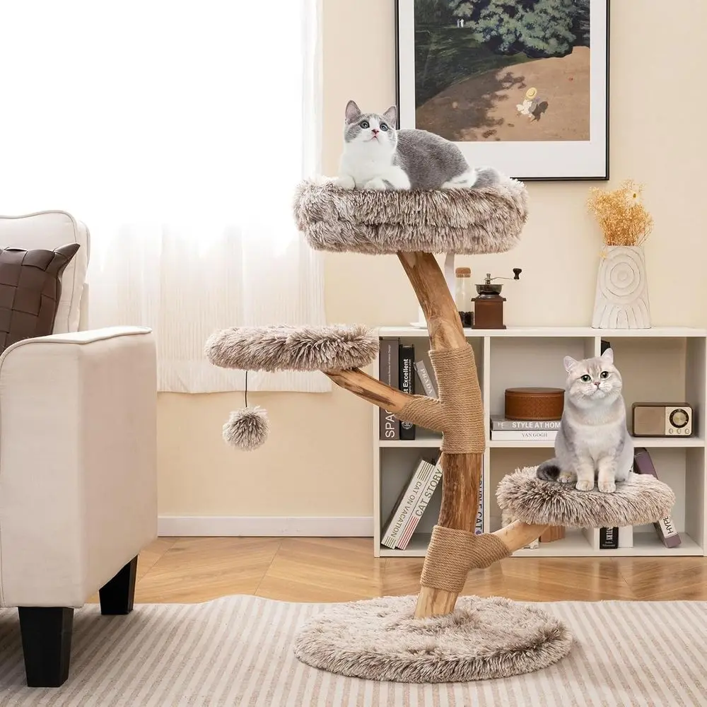 Mehrstöckiger Holz-Katzenturm  – Cat Scratching Post Bewertung und Preis