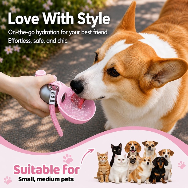 Hunde-Wasserflasche aus Edelst – Pet Supplies Coupon Bewertung und Preis