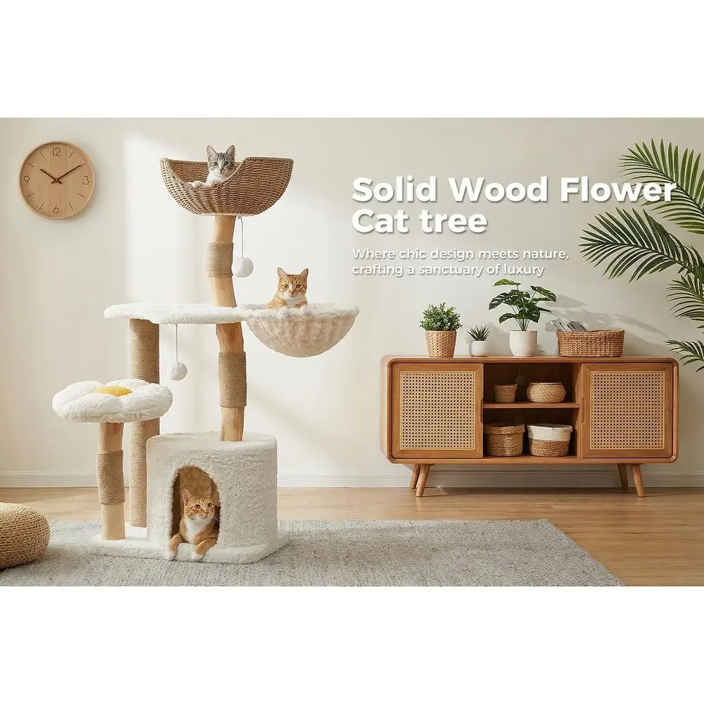 48,5 cm Hoher Massivholz-Katze – Cat Scratching Post Bewertung und Preis