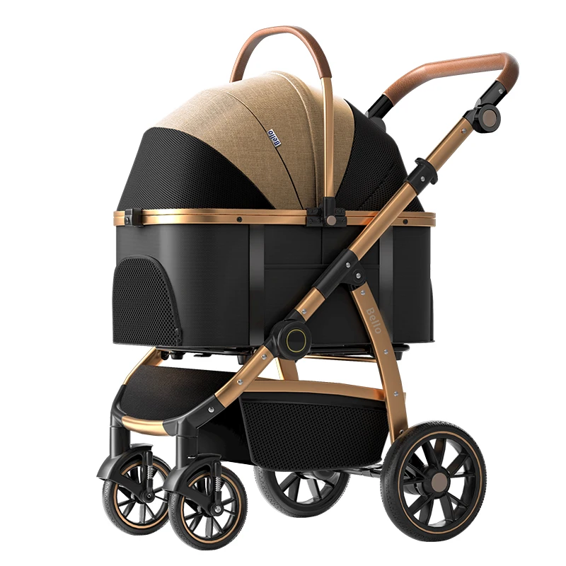2-in-1 abnehmbarer großer Alum – Pet Stroller Carrier Bewertung und Preis