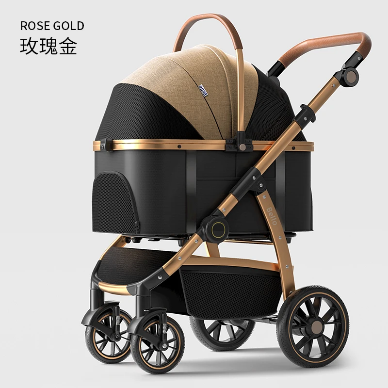 2-in-1 abnehmbarer großer Alum – Pet Stroller Carrier Bewertung und Preis