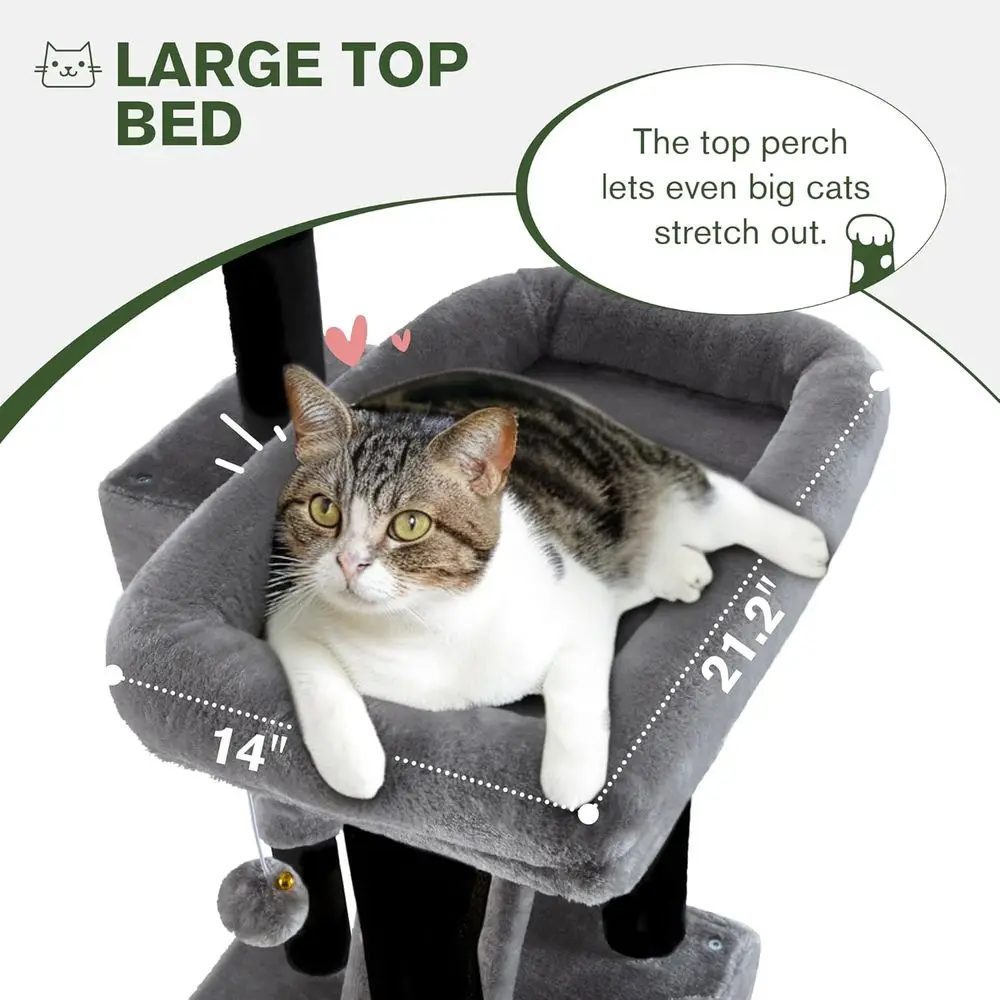 66-stufiger großer Katzenbaum  – Cat Scratching Post Bewertung und Preis
